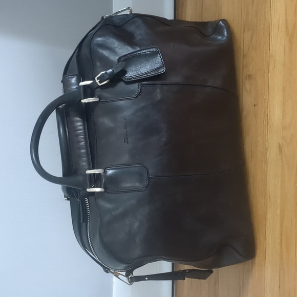 Santoni leather weekender - Picture 1 of 8